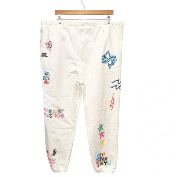 NWT The Mayfair Group x @iscreamcolour Somebody Loves You Sweatpants, Size XXL - Picture 6 of 11